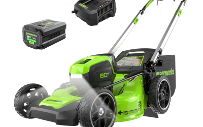 Greenworks 80v 21″ Brushless Self-Propelled Lawn Mower w/ 4aH Battery